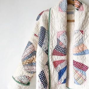 Upcycled One of a Kind Quilt Coat
